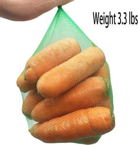 Kantong Jaring <span class=keywords><strong>PVC</strong></span> Hijau yang Dapat Digunakan Kembali untuk Menyimpan Barang Belanjaan, Mainan, Buah, dan Sayuran - Product Image 6