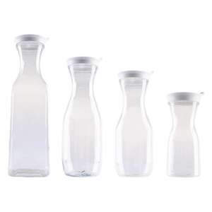 32OZ Clear BPA-Free Plastic <b>Pitcher</b> Round Base Juice Lid Water Iced Tea Beverage Cold Brew Mimosa Bar Business Use Made Vietnam - Product Image 5