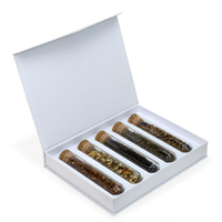 Custom logo Printed Chinese Tea Box Gift Set Test Tube Gift Boxe Packaging for Tea