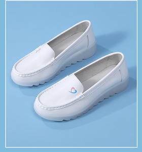 Hospital Woman Nurse Shoe Platform <strong>Loafers</strong> <strong>Lady</strong> <strong>White</strong> Nursing Work Shoes Soft Sole - Product Image 3