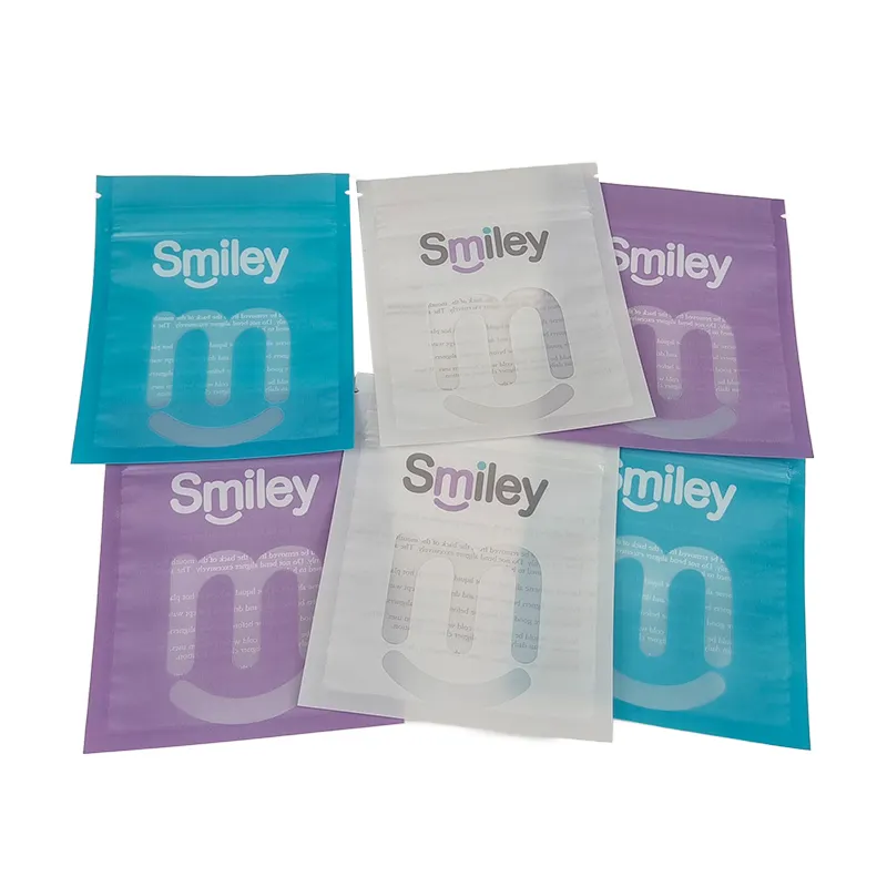 Пластиковая упаковка на заказ с одной стороной, прозрачная защита от запаха, зубная нить, прозрачная, биоразлагаемая сумка на молнии