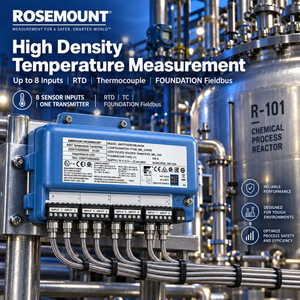Rosemount 848t ความหนาแน่นสูง ของแท้ 100% ช่องสัญญาณวัดอุณหภูมิ 8 ช่อง สำหรับ RTD Thermocouple OEM - Product Image 1