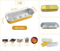 Moule à gâteau jetable en aluminium doré pour mini-four, avec couvercle en plastique, pour micro-ondes, idéal pour desserts et cheesecakes