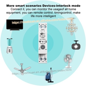 Disjoncteur intelligent TUYA WIFI avec protection de comptage 63A, contrôle à distance, protection contre les surintensités et les surtensions, compteur Kwh, <span class=keywords><strong>relais</strong></span> temporisé - Product Image 6