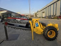 Trancheuse à chaîne agricole tractée montée sur tracteur avec boîte de vitesses, roulement d'engrenage et technologie IoT