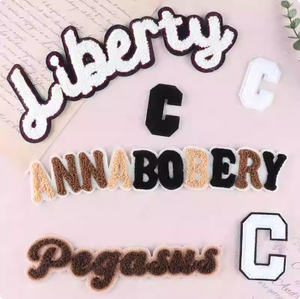 Etiquetas de Tela con Letras Inglesas, Tejidas, en Relieve 3D, Cortadas con Láser, en Rollo, para Toallas, Gorras y Bolsos, Venta Directa - Product Image 1