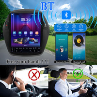 Para Tucson IX35, DSP Inalámbrico, CarPlay, Android Auto, Mirror Link, GPS Integrado, WiFi, Radio Estéreo MP3, Pantalla Dividida, Tablero de Instrumentos