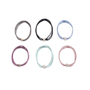 Korean Style Rhinestone Multi Strand Hair Tie Fabric <b>Braided</b> Casual Headdress <b>Accessory</b> Random Color Mixing - Product Image 5