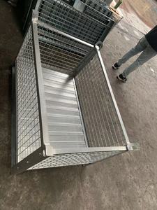 Conteneur en treillis métallique pliable et ventilé en acier premium pour le transport logistique, homologué pour le stockage de rouleaux sur palettes - Product Image 2