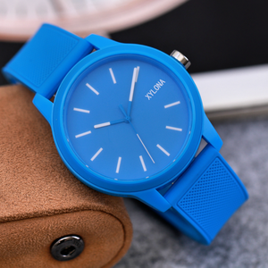 Montre à quartz pour <span class=keywords><strong>homme</strong></span> Boîtier en plastique Bracelet de montre en silicone - Product Image 6