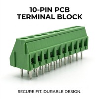 Borniers universels droits 5,0 mm 10P JL103 pour connexions électriques