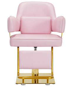 Cadeira de Cabeleireiro Hidráulica Antlu de Alta Resistência, Rosa e Dourada, Cadeira de Estilo para Salão de Beleza - Product Image 6