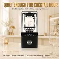 Blender MS-D866Q 1300W, bol Tritan 1200ml, lame renforcée 420, six touches préréglées, touche Pulse, écran TFT