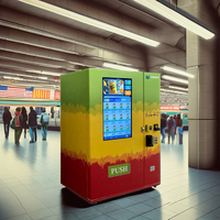 Distributeur automatique 2026 nouveau style avec vérification d'âge, écran tactile 43 pouces, lecteur de cartes, validateur de pièces de monnaie, collecteur de billets, en acier, SDK