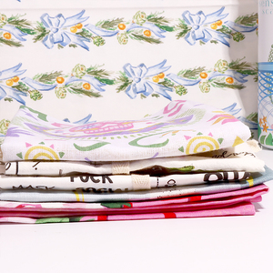 होशम विंटेज शैली का आटा बोरी थोक मूल्य कस्टम डिजिटल मुद्रित डिजाइन अतिरिक्त अनुकूलित आकार चाय तौलिया - Product Image 5