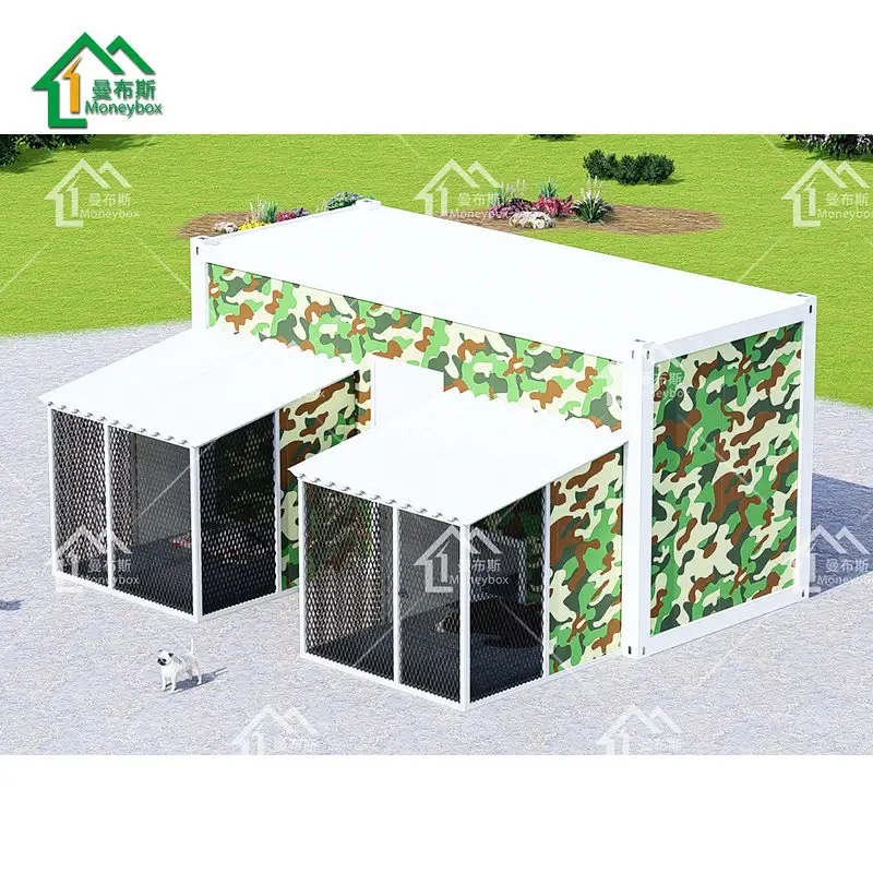 Открытый большой современный изолированный Водонепроницаемый модульный сборный контейнер домик для собак