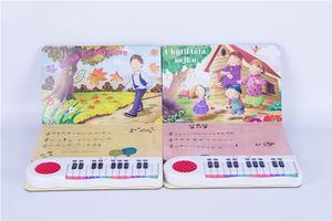 2023 Kinderen Interactief Geluidsboek Piano Muziek Bordboek Met Kinderliedjes - Product Image 5