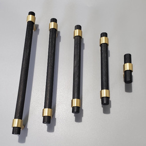 침실용 황동 서랍 손잡이 96mm/128mm 무광 블랙 골드 T자형 메쉬 롤러 패턴 주방 캐비닛 수납용 - Product Image 4