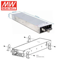 Fuente de Alimentación MEAN WELL MSP-1600 de 1600W con PFC, Voltaje Programable del 15-115%, CANBus Integrado, OVC III, 2xMOPP, Garantía de 5 Años