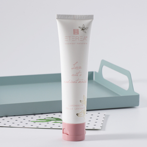 Discus 50ml bianco opaco tubo biodegradabile imballaggio vuoto spremiagrumi dentifricio detergente grazioso rossetto rosa crema per gli occhi - Product Image 1