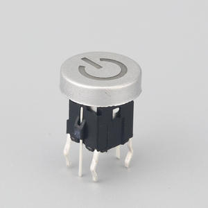 Mini Tact <span class=keywords><strong>Switch</strong></span> Custom Knop Dop 6*6*10.3Mm Grootte Geen Frame Kleurrijke Led Verlichte Tactiele Schakelaar Met Power Lasergraveren - Product Image 2