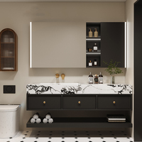 Meubles de salle de bain sur pied de haute qualité vanités avec armoire évier étanche armoire de vanité de salle de bain