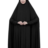 Robe Abaya Thobe Musulmane de Ramadan à Couverture Complète avec Hijab pour Femme - Vente en Gros