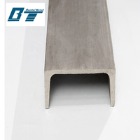 Profilés en acier laminé à chaud Q235/Q345/SS400, section en U/C, poutres en U galvanisées SS400 de 6m à 12m