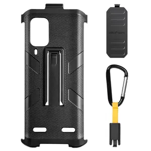 For Ulefone Armor 21 Ulefone Back Clip Phone Case with Carabiner(Black)