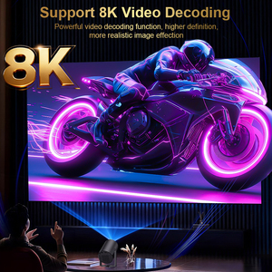 JUNUO Mini Projetor Real de 200 ANSI Lumens, o Mais Brilhante do Mundo, 8K, TURN1 Android14 - Product Image 3