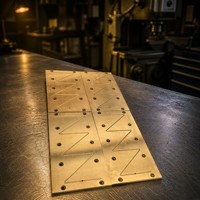 Plaque de guidage composite personnalisable en acier Q235 avec bande anti-usure en bronze étamé, pour moules et applications industrielles