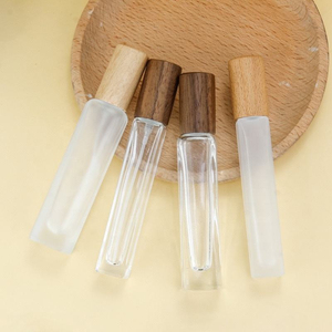 Flacon de parfum vide en verre dépoli portable de 10 ml pour cosmétiques, avec bouchon noir/doré/argenté – Offre spéciale - Product Image 5