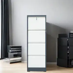 Hot Sale Four-Drawer Vertical Steel Office Filing Cabinet for Document Storage Dimensions provided