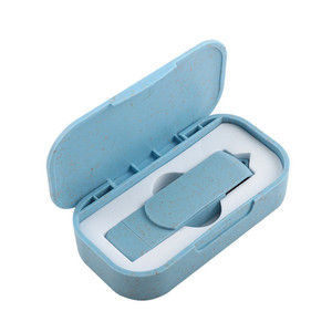 Mu-001 Mát Tái Chế Chất Liệu Di Động Ổ Đĩa Flash 1Tb Bộ Nhớ USB Rơm Lúa Mì Xoay 128GB Bút Ổ Đĩa Pendrive 2 in1 Key Stick - Product Image 6