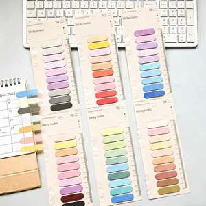 ชุดแท็บโน้ตแบบติดเอง 10 สีพาสเทล/สีอ่อน สำหรับทำเครื่องหมายหน้ากระดาษ ใช้ในสำนักงาน โรงเรียน สำหรับทำเครื่องหมายเอกสารและสมุดบันทึก - Product Image 1
