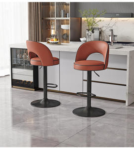 K Counter Height Back <b>Bar</b> <b>Stool</b> High Chair With Footrest - Product Image 4