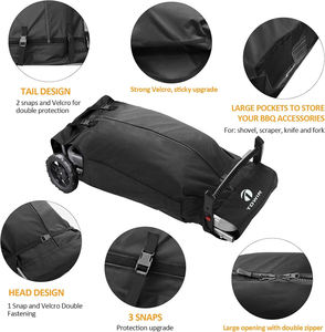 Housse de <span class=keywords><strong>barbecue</strong></span> à gaz résistante aux UV pour l'extérieur pour les <span class=keywords><strong>accessoires</strong></span> de voyage <span class=keywords><strong>Weber</strong></span> - Product Image 3