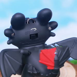 Porte-clés en ABS authentique GOOD Wings Move Global <span class=keywords><strong>Dragon</strong></span> Training Master Toothless Night Fury avec son et lumière, pendentif pour sac à dos, film et télévision - Product Image 4