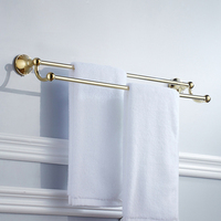Accessoires de salle de bain mural en laiton plaqué or, kit de quincaillerie pour toilettes, nouveau
