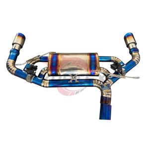 Échappement à soupapes en titane bleu brûlé de qualité Vortex Racing pour BMW M135i F40 B48 2.0T 2020, silencieux de tuning automobile - Product Image 3