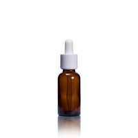 Flacons compte-gouttes en verre USP de type III de 5 ml, 10 ml, 15 ml, 20 ml, 30 ml, 50 ml, 100 ml, couleur ambre, avec bouchon à vis pour sérum de soin de la peau
