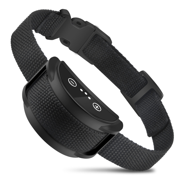 Smart Dog Anti-Bark Collar Automatic Detection Adjustable Shock Vibration IP65 Waterproof Nylon Solid Design for Bark Control