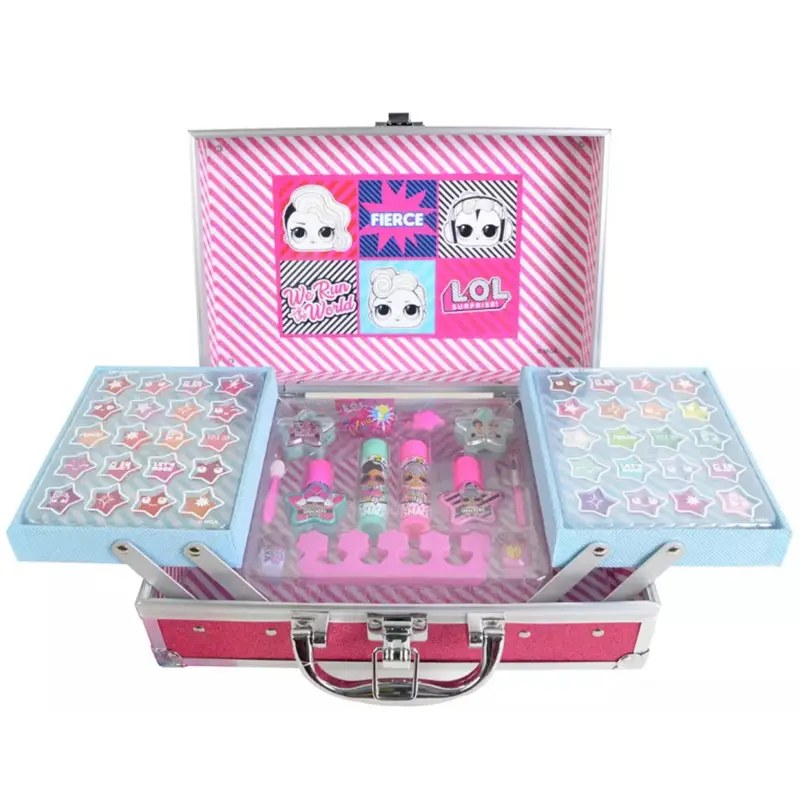 Hot selling princess makeup set private label vegan girls beauty toy child real cosmetics