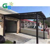 Cadre en aluminium Feuille De Polycarbonate Garage Toit Conceptions