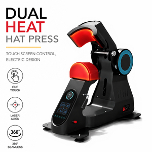 Máquina de Prensa Térmica para Gorras, Totalmente Automática, con Doble Calentamiento - Product Image 2