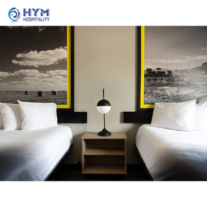Ensemble de meubles de chambre à coucher en bois moderne <span class=keywords><strong>Hyman</strong></span> Super 8 Wyndham Hotel, design robuste pour les chambres d'hôtel - Product Image 6