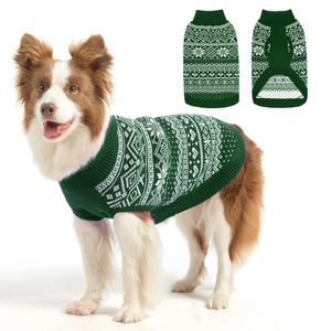 Suéter de Invierno para Perros de Raza Grande, Estilo Nórdico Clásico, Jersey Tejido para Mascotas con Cuello Alto, Ropa para Clima Frío - Product Image 2