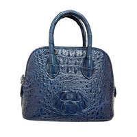 Sac en cuir véritable 100% de haute qualité avec logo personnalisé, sac coquille pour femme, mode décontractée, sac en cuir de crocodile véritable assorti à toutes les tenues