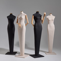 Mannequin de vitrine pour magasin de vêtements, mannequin de robe de mariée en daim, corps entier, accessoires de vitrine