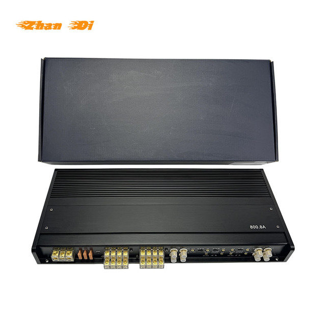 High Quality Class AB Aluminium Car Audio Amplifier 8channel Car Amplifier for Car Sound System